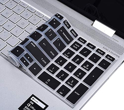 Keyboard Cover for HP Laptop 15.6 15-dw 15-dy 15-da/db 15-ef 15-bs/bw 15-dy5033dx dy5073dx dy2073dx dy5399nr dy5599nr 15-dw4047nr 15t-dw400/HP 17.3 Laptop 17-by/bs/ca 17-by4022wm by4025nr -Black - color: Black