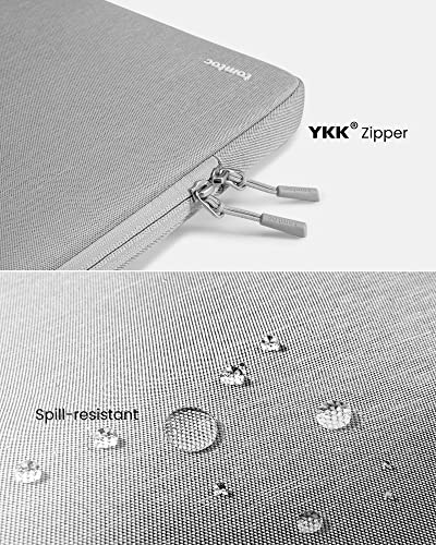 tomtoc 360° Protective Laptop Sleeve for 15-inch New MacBook Air M5/A3448 (2026), M4/A3241, M3/A3114, M2/A2941, Water-Resistant Laptop Case Fits 15-inch MacBook Pro A1990 A1707 & Surface Laptop AI PC | M4/A3241, M3/A3114, M2/A2941, Water-Resistant Laptop