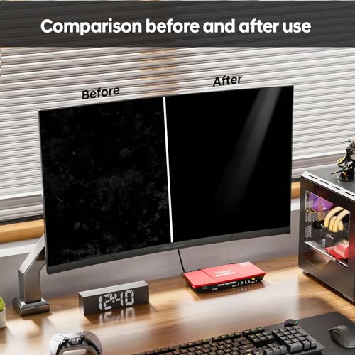 YTT Screen Cleaner Spray, Large Bottle Screen Cleaner kit | 2×100ml portable spray bottles, lint-free cloth, streak-free cleaner for LCD LED OLED TV, laptop, phone, car screen