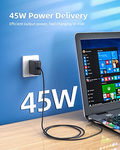 Superer 45W AC Adapter Charger Fit for Lenovo ADL45WCC PA-1450-55LL PA-1450-55LS ADP-45DW B Model Ideapad Series Laptop Power Supply Cord