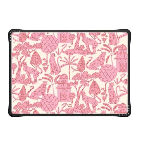 CASETiFY Impact MacBook Pro 14" (M1-M5) Case [Enhanced Protective Corner Design/Ventilation Cutouts/Anti-Slip Grip] - Cheetah Paradise - Clear Black - color: Cheetah Paradise, size: MacBook Pro 14