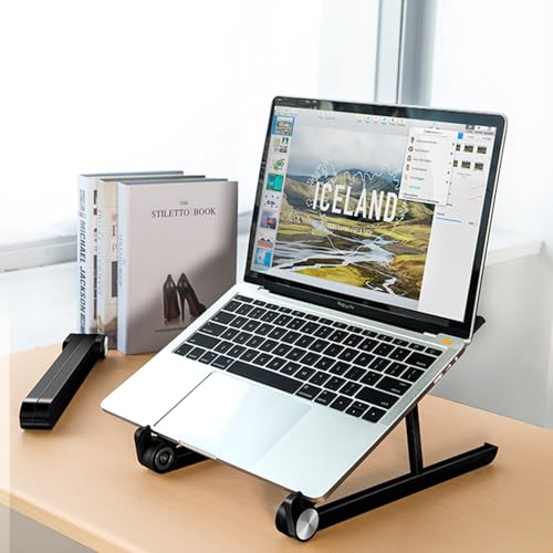 Portable Laptop Stand for Asus TUF Gaming A17 A18 A15 A16 A14 F15 F16 F17 Dash 15 F15 14-18 inch Gaming Laptop.Laptop Stand for Desk,Made of Reinforced Nylon, 304 Stainless Steel and Silicone.Black