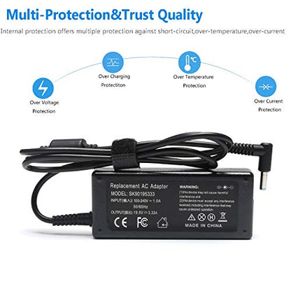 45W 65W Laptop Charger AC Adapter Power Suppy Cord for HP 15-AC 15-BS 15-CS 15-DB 15-F Series 15-ac121dx 15-bs234wm 15-bs015dx 15-ba079dx 15-ba009dx 15-cs3073cl 15-cs3153cl 15-db0015dx 15-db0031nr
