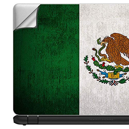 Flags | Custom Fit Made to Order Laptop Notebook Skin Vinyl Sticker Cover Decal Fits 13.3" 14" 15.6" 16" HP Lenovo Apple Mac Dell Compaq Acer Flag Mexico Grunge Distressed Country - color: Style 17