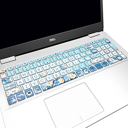Keyboard Cover Skin for 2021 2020 2019 Dell Inspiron 15 5501 5502 5505 5508 5584 5590 5593 5598 15.6" / Inspiron 15 7000 7590 7591 7501 7506 7706 7790 / Vostro 7590 5590 7500,Peony - color: Peony