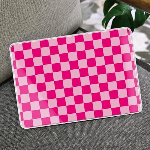MEEgoodo 4-in-1 Printed Case for MacBook Neo 13 inch 2026 Release Model A3404, Laptop Hard Shell Cases with Keyboard Skin & Screen Protector & Webcam Covers, Rose&Light Pink Checkerboard - color: Rose&Light Pink Checkerboard