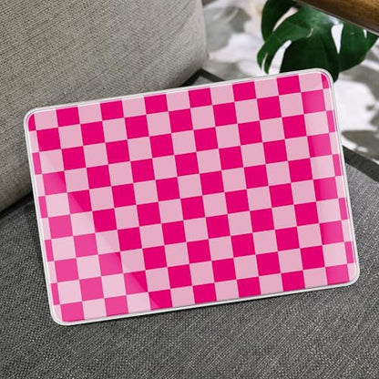 MEEgoodo 4-in-1 Printed Case for MacBook Neo 13 inch 2026 Release Model A3404, Laptop Hard Shell Cases with Keyboard Skin & Screen Protector & Webcam Covers, Rose&Light Pink Checkerboard - color: Rose&Light Pink Checkerboard