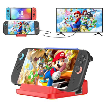 Switch Dock Portable TV Docking Station for Switch 2 | Foldable 4K HDMI, Ethernet Port, USB 3.0, 100W PD Charging Port