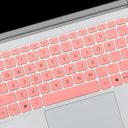 Keyboard Cover for HP ProBook 440 G11 14 & HP ProBook 445 G11 14-inch Laptop Accessories Keyboard Protective Cover Skin (NOT Fit HP ProBook 440 445 G10/G9/G8/G7/G6/G5)-Pink - color: Pink