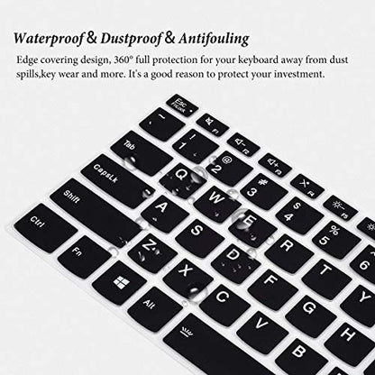 Keyboard Cover for Lenovo Yoga 7i 5i 2-in-1 14"/Flex 5 14" 2-in-1 Laptop/Flex 5 14"/ Idepad S540 14/ThinkBook 14 Gen 2,Keyboard Protector Skin for Lenovo Ideapad 5 14"-Black - color: Black