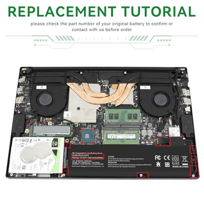 TREE.NB RC30-0270 Battery Replacement for Razer Blade 15 Base 2018 2019 GTX 1660 Ti Base RZ09-0270 RZ090270 RZ09-0300 RZ09-03006 RZ09-03009 Series Notebook RZ09-03006E92 - size: 9.61x2.36x0.43inch RC30-0270