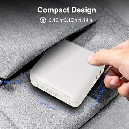 Fancy Buying Mac Book Pro Charger Block - 138W Dual Port 118/20W USB C Charger Compatible with MacBook Pro 13 14 15 16 Inch,MacBook Air, iPad Pro and All USB C Device, Include 2 Cables