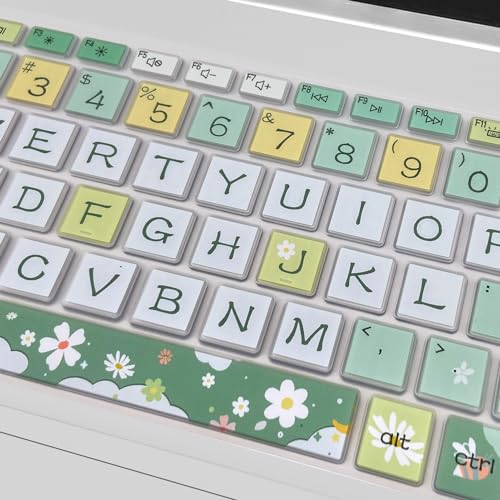 Keyboard Cover for 15.6 HP Laptop 15-fc 15-fd 15t-fd 15z-fc Series, HP Pavilion 15-eg 15t-eg 15-eh 15-er, 17z-ca 17-cn 17-cp 17z-cp Series, Spring Flowers - color: Spring Flowers