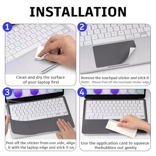 Palm Rest Cover for 2026 MacBook Neo Vinyl Skin with Trackpad Protector | Protect Laptop, Laptop Decal,Residue-Free Sticker,Removable (Gray) - color: Gray