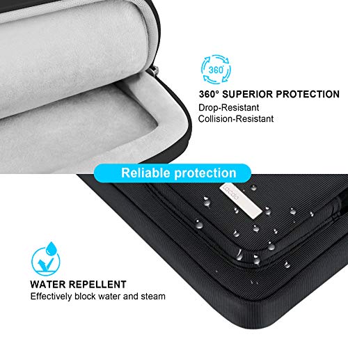 Lacdo 360° Protective Laptop Shoulder Bag, 15-15.6 inch Laptop Sleeve Case for Acer HP Lenovo Dell ASUS Laptop, Acer Aspire, HP Pavilion, Dell Inspiron, Lenovo IdeaPad,ASUS ZenBook Computer Bag, Black - color: Black, size: 15.6 Inches