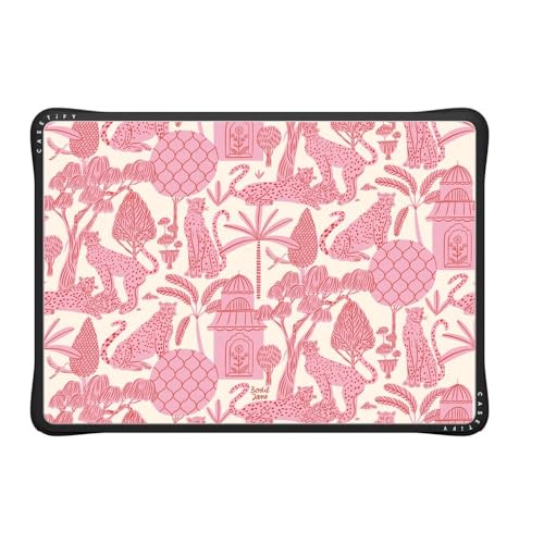 CASETiFY Impact MacBook Air 13.6" (M2-M5) Case [Cushioned Impact Corners/Scratch-Resistant/Anti-Slip Grip] - Cheetah Paradise - Clear Black - color: Cheetah Paradise, size: MacBook Air 13" (M2 - M5)