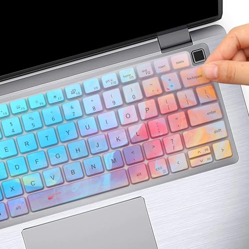 Keyboard Cover Skin for Dell Latitude 14" 7450 7440 7430 7420 7410, Dell Latitude 3450 3440 5450 5440 5431 5430 5420 9420 9430, Latitude 15.6" 16" 7520 9510 9520 7650 7640, US -Stylish Colorful