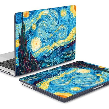 Mektron Case for M5 MacBook Pro 14 inch 2026 Model A3427 A3426 Fit 2025-2021 Model A3434 A3112 M4 A3112 A3401 A3185 M3 A2918 A2992 M2 A2779 M1 A2442 Pro/Max Cover, Abstract Starry Sky - color: Abstract Starry Sky