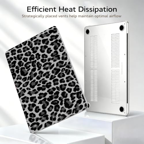 for MacBook Neo Case 13 inch 2026 Model A3404, Black Leopard | Protective Pattern Hard Shell for Mac Neo Case 13 inch, Keyboard Covers & Screen Protector, Scratch Resistant, Precision Fit - color: Black Leopard