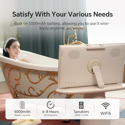 KTC 25 Inch MegPad Portable TV Touchscreen Monitor with Carrying Laptop Bag