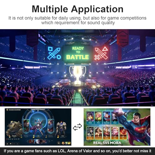 QC35 Boom Mic with 3.5mm Headphone Splitter Compatible with Bose QuietComfort 35 II (QC35 II) & QuietComfort 35 (QC35) Headphones, Boom Microphone Cable for PC, Laptop, PS4, PS5, Xbox One, 4ft