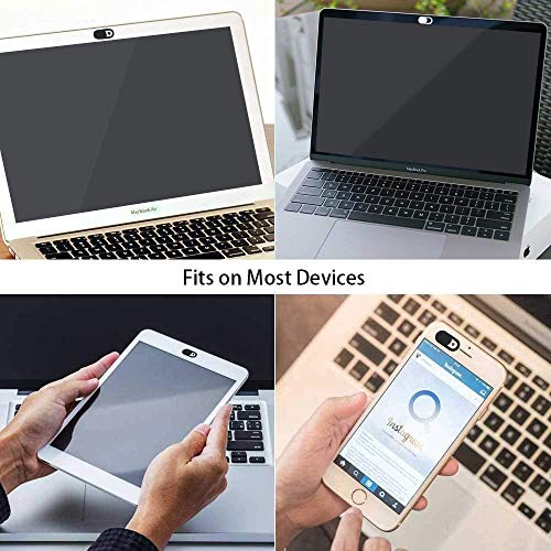 Webcam Cover Slider, Laptop Camera Cover 0.027in Ultra-Thin Fits Smartphones Tablets Macbooks Computers Desktops with Strong Adhensive, Protecting Privacy and Securtiy (6 Pack)