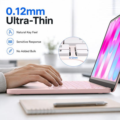 Soonjet Keyboard Cover Skin for 2026 MacBook Neo 13 inch A3404 A18 Pro, Premium Ultra Thin Clear Keyboard Protector, US ANSI Layout (Blush) - color: Blush