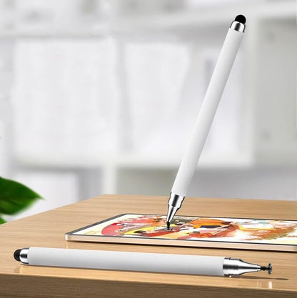 2 in 1 Stylus Pens for Touch Screens, High Sensitivity & Precision Capacitive Stylus for All Universal Touchscreen Devices (White) - color: White