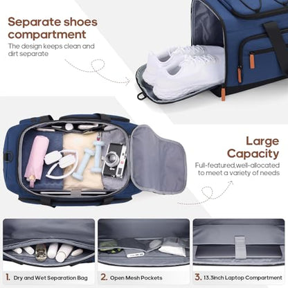 UKEIN Luggage Sets 5 Piece, Carry On Luggage 20In With Spinner Wheels, Hardside Suitcase Set with TSA Lock,Durable Large Suitcase With Travel Backpack for Men-20/24/28in (Blue, 5 piece set) - color: Blue, size: 5 piece set