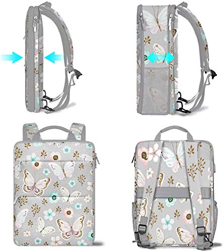 ZINZ Slim & Expandable Laptop Backpack 15 15.6 16 Inch Case, Water Resistant Travel Backpack Compatible with MacBook Pro/Neo 16" 15", Dell XPS 15 16 and Most 15" 15.6" 16" Notebooks，P01A01 - color: P01a01, size: 15"-16"