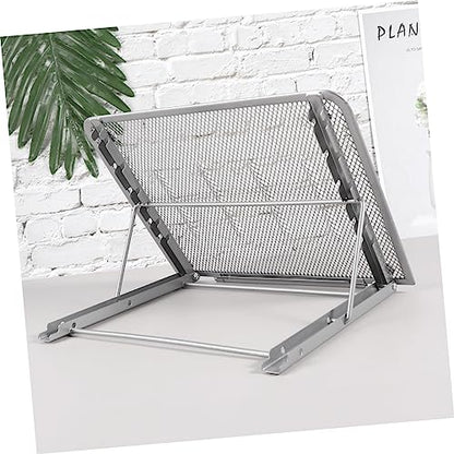 NUOBESTY Adjustable Laptop Holder for Desk Portable Laptop Stand Angles Steel Bracket for Travel and Home Use