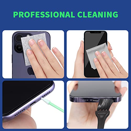 Phone Cleaning Kit, Phone Screen Cleaner, Cleaning Kit for iPhon Airpod | Cleaning Kit for Cell Phone Airpod, for iPhone Speaker Charging Port Cleaning Tool, Cleaning kit for Laptop USB C Lightning