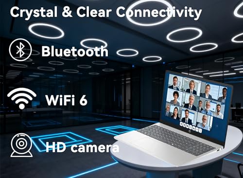 Customized HP 15.6" HD Touchscreen Laptop, i3, 8GB RAM 256GB SSD | Windows 11 Home | RAM Upgradable to 64GB | Storage Upgradable to 2TB | Webcam with Dual Microphone | Retains HP Warranty