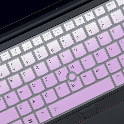 Keyboard Cover for Lenovo Thinkpad L14 Gen 5 /Thinkpad P14s Gen 5 / Thinkpad T14 Gen 5 /Thinkpad T14s Gen 6 14 Inch Laptop, US English Layout Keyboard Cover Skin Protector-OmbrePurlple - color: OmbrePurlple