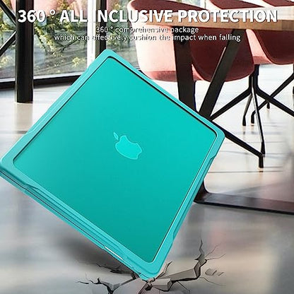 Batianda Ultimate Slim Case for MacBook Air 13.6 inch 2022-2026, Blue | Fits M2/M3/M4/M5 Model, Lightweight Slim Design, Carbon Fiber Side Texture, Matte Translucent Rugged Hybrid Protective Shell - color: S-Blue