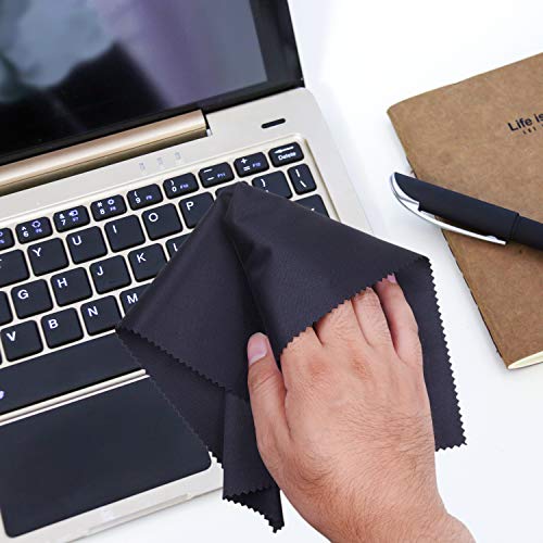 Eco-Fused Microfiber Cleaning Cloth - 16x16 Inch Microfiber Cloth - Pack of 4 Large Cleaning Cloths - Microfiber Cleaning Cloth for Electronics and Monitors - color: 4 Pack - 16 X 16 Inch