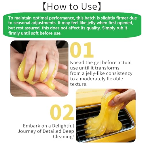 ASFSKY Car Cleaning Gel 4 Pack | Dust Cleaning Putty for Car Interior, Keyboard Dust Remover, Universal Cleaning Gel - color: colorful 4 pack