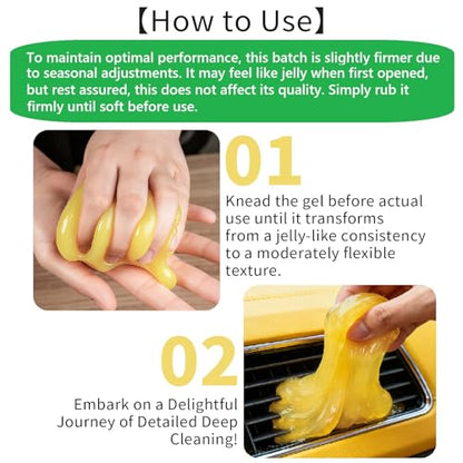 ASFSKY Car Cleaning Gel 4 Pack | Dust Cleaning Putty for Car Interior, Keyboard Dust Remover, Universal Cleaning Gel - color: colorful 4 pack