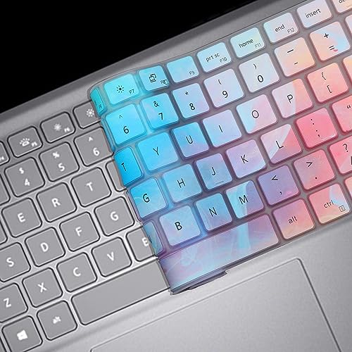 Colorful Keyboard Cover for Dell Inspiron 16 5630 5635 5620 5625 7635 7630, Dell Inspiron 14 5430 5435 7430 7435 5420 5425 7420 7425 7415 Keyboard Skin, Dell Inspiron 13 5310, Latitude 3320 3420 - color: Colorful