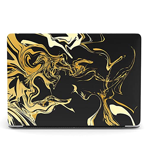 Hard Cover Compatible with MacBook Air 11 inch Case 2015 2014 2013 2012 2011 2010 Realease Model A1465 A1370, Color Printing Matt Plastic Hard Protective Shell Cover Case - Black Marble - color: 1055 Black marble, size: Air 11" 2010-2015(A1370/A1465)