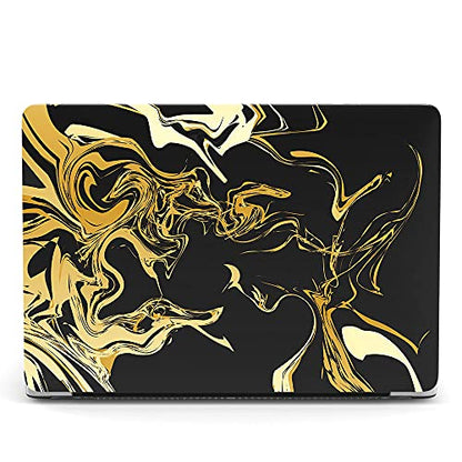 Hard Cover Compatible with MacBook Air 11 inch Case 2015 2014 2013 2012 2011 2010 Realease Model A1465 A1370, Color Printing Matt Plastic Hard Protective Shell Cover Case - Black Marble - color: 1055 Black marble, size: Air 11" 2010-2015(A1370/A1465)