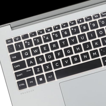 Keyboard Cover for 2026 2025 HP EliteBook 8 G1i G1a 14"& HP EliteBook 6 G1i G1q 14 & HP ProBook 4 G1i G1q 14 inch Laptop Keyboard Cover Protector-Black (NOT FIT EliteBook Ultra 14") - color: Clear