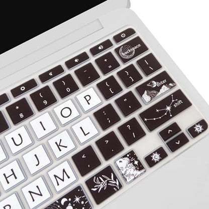 Cute Silicon Keyboard Cover Skin for HP Chromebook 11 x360 11.6", Chromebook 11 G2/G3/G4/G5/G6 EE/G7 EE 11.6’’,HP Chromebook 14-ca 14-ak14-X Series, HP Chromebook 14 G2 G3 G4 G5, Sun and Moon - color: Sun and Moon