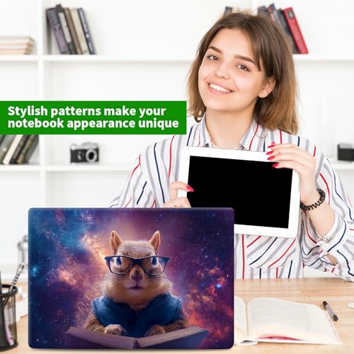 Laptop Skin Sticker Decal, Universal Protective Cover Fit 12 13 14 15.6 Inch Notebook, Reusable Water-Resistant Vinyl Decal w/ 2 Wrist Pads for Business Travel Office, Galaxy Mouse - color: Galaxy Mouse