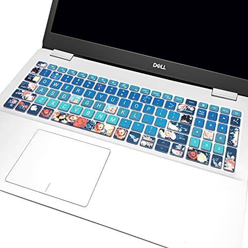 Keyboard Cover Skin for 2021 2020 2019 Dell Inspiron 15 5501 5502 5505 5508 5584 5590 5593 5598 15.6" / Inspiron 15 7000 7590 7591 7501 7506 7706 7790 / Vostro 7590 5590 7500,Rose - color: Rose
