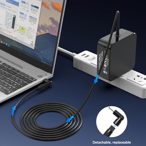 NNQEKBUF 100W GaN Universal Laptop & MacBook Charger – 13-in-1 Foldable Adapter with USB-C PD, Compatible with MacBook Pro/Air, HP, Dell, Lenovo, ASUS, Acer, Samsung, Toshiba – Smart Safety