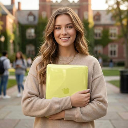 Batianda CrystalAir Case for MacBook Neo 13 Inch 2026, Crystal Citrus | 4-in-1 Bundle Ultra Clear Slim Hard Shell, Lightweight Everyday Protection for MacBook Neo 13 Inch 2026 Model A3404 - color: Crystal Citrus