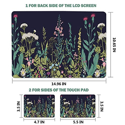 AIMSA Laptop Skin Sticker Decal, 12 13 13.3 14 15 15.4 15.6 inch Laptop Art Decal Protector Notebook Netbook PC 15.6" Universal Vinyl Cover, Flowers Plants - color: Flowers Plants