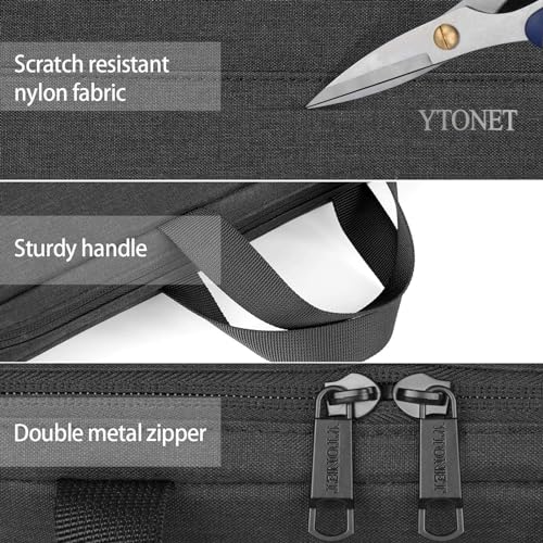 Ytonet Laptop Case 16 inch, 15-15.6 Inch TSA Laptop Bag Sleeve with Handle | Compatible with MacBook Pro Lenovo HP Dell Notebooks, Slim Coputer Cover, Water Resistant Coputer case for Men Women, Black - color: Black, size: 16 inch