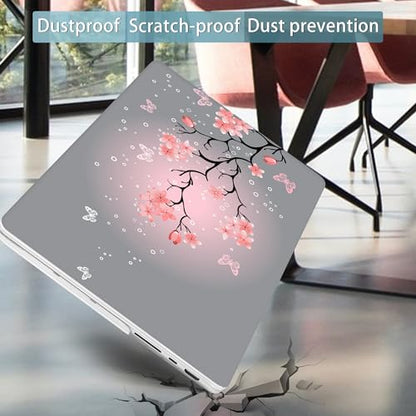 Mektron Case for M5 MacBook Pro 14 inch 2026 Model A3427 A3426 Fit 2025-2021 Model A3434 A3112 M4 A3112 A3401 A3185 M3 A2918 A2992 M2 A2779 M1 A2442 Pro/Max Cover, Butterfly Cherry Blossom - color: Butterfly Cherry Blossom